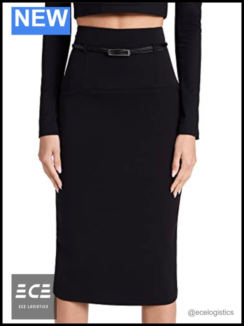 Pencil Skirt High Rise Wear to Work Formal Professional